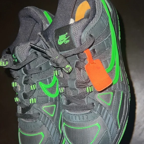 Rubber green off white Nikes